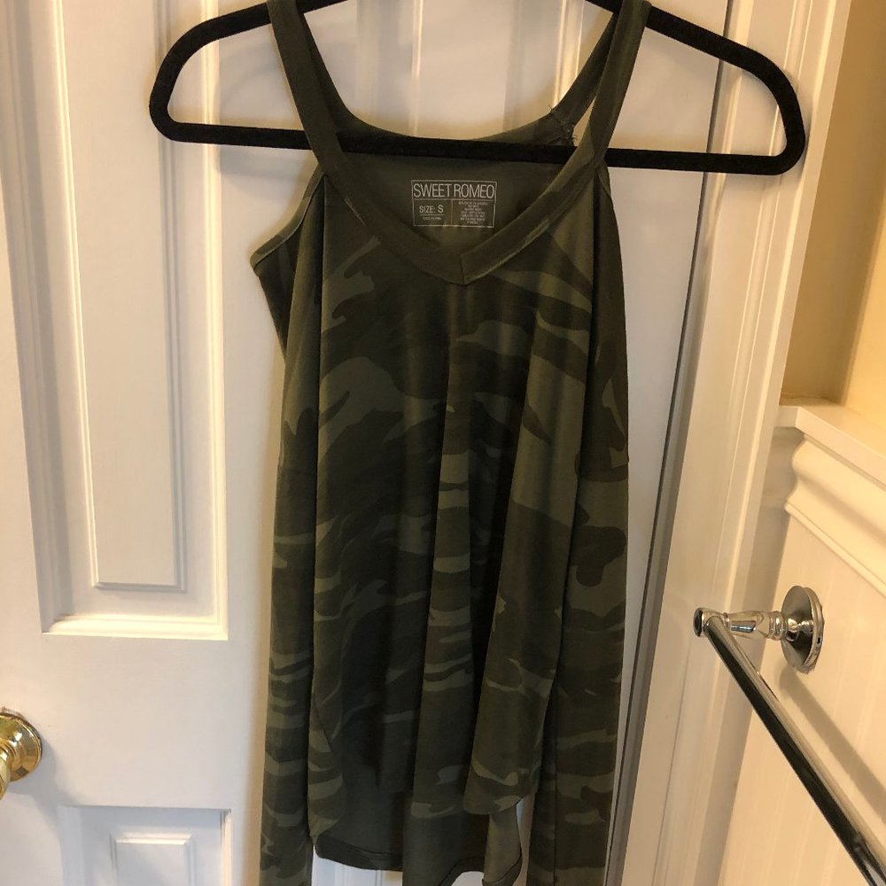 Camo Long Sleeve with Cold Shoulders